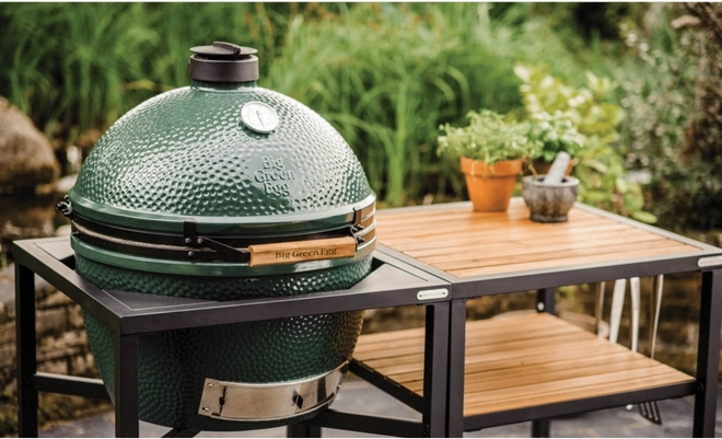 kominkiwola big green egg ze stolikiem